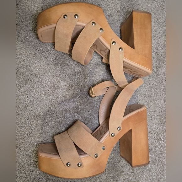 Sam Edelman Rosalind Platform Strappy Suede Sandal, Women's 11 - Picture 5 of 9